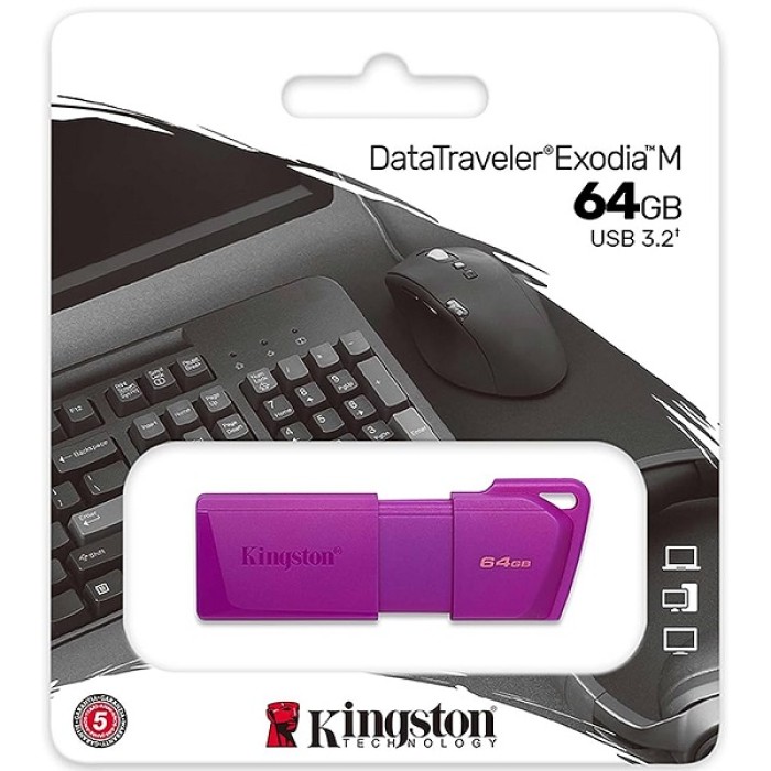 PEN DRIVE 64 GB KINGSTON NEON PURPLE